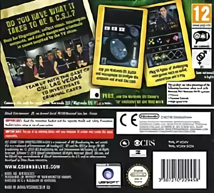 Image n° 2 - boxback : CSI - Unsolved! (DSi Enhanced)